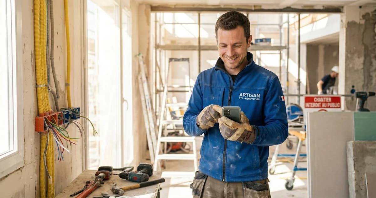 Application Gratuite Feuille d'Heures Artisan Bâtiment