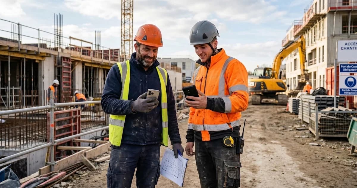 Application Pointage Chantier iPhone et Android : La Solution qui Marche sur les Deux (2026)